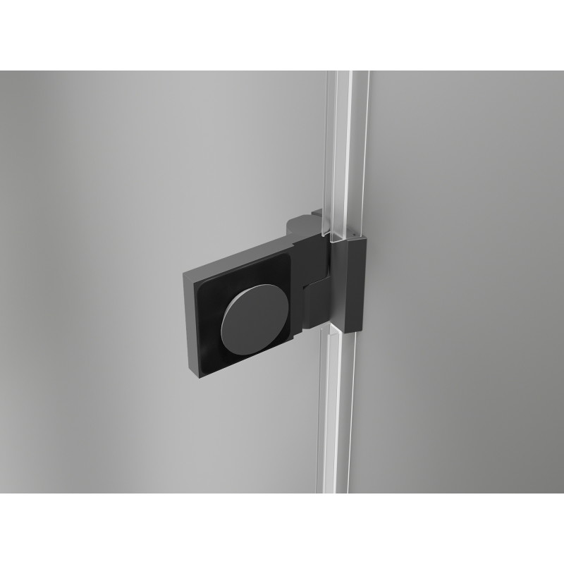 Mexen Lunar-B cabine de douche avec porte battante droite 100 x 90 cm, transparent, métal canon - 832-100-090-95-00-P