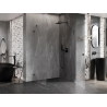 Mexen Lunar-B cabine de douche avec porte battante droite 100 x 90 cm, transparent, métal canon - 832-100-090-95-00-P