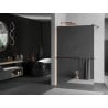 Mexen Kioto+ paroi de douche avec étagère Walk-in 70 x 200 cm, miroir, or rose - 800-070-121-60-50