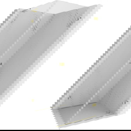 Mexen Lunar-B L cabine de douche battante droite 100 x 100 cm, transparent, doré - 832L-100-100-50-00-P