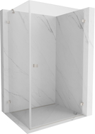 Mexen Lunar-B cabine de douche battante droite 100 x 90 cm, transparent, nickel brossé - 832-100-090-97-00-P
