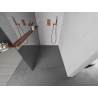 Mexen Kioto+ paroi de douche avec étagère Walk-in 100 x 200 cm, miroir, or rose - 800-100-121-60-50