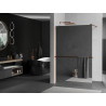 Mexen Kioto+ paroi de douche avec étagère Walk-in 100 x 200 cm, miroir, or rose - 800-100-121-60-50