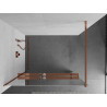 Mexen Kioto+ paroi de douche avec étagère Walk-in 100 x 200 cm, miroir, or rose - 800-100-121-60-50