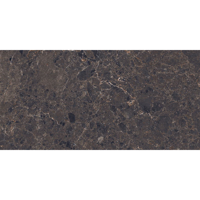 Mexen Slik Emperador Grès marron émaillé rectifié G1, carreau sol-mur 120 x 60 cm, haute brillance - TL207-120-060-00
