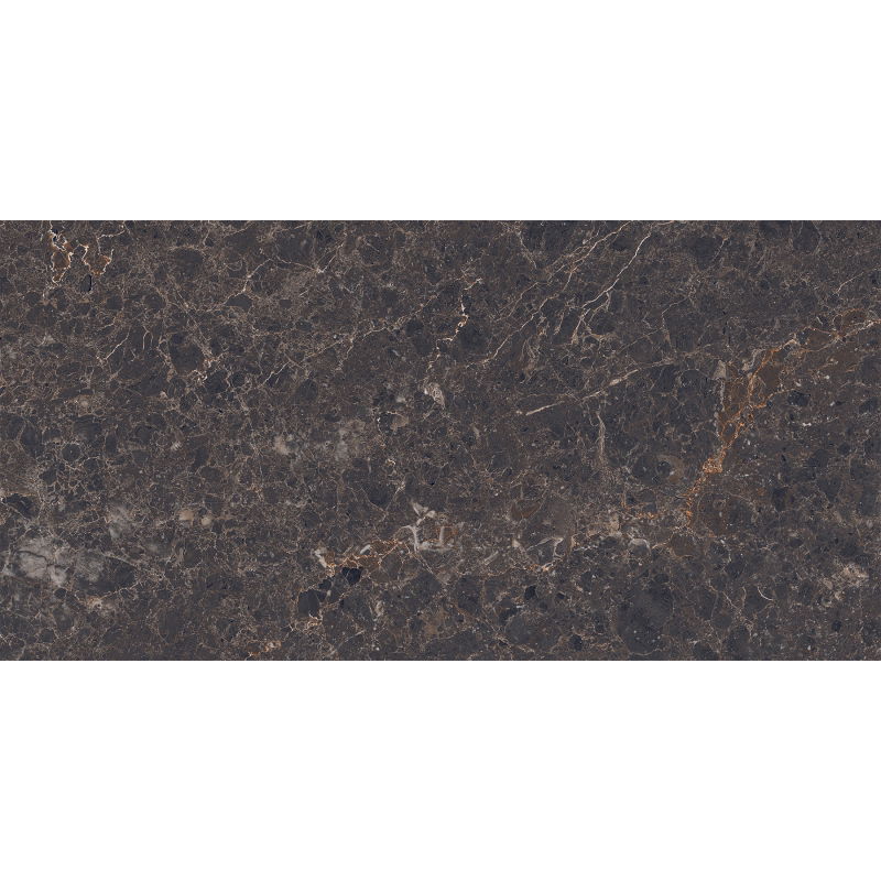 Mexen Slik Emperador Grès marron émaillé rectifié G1, carreau sol-mur 120 x 60 cm, haute brillance - TL207-120-060-00
