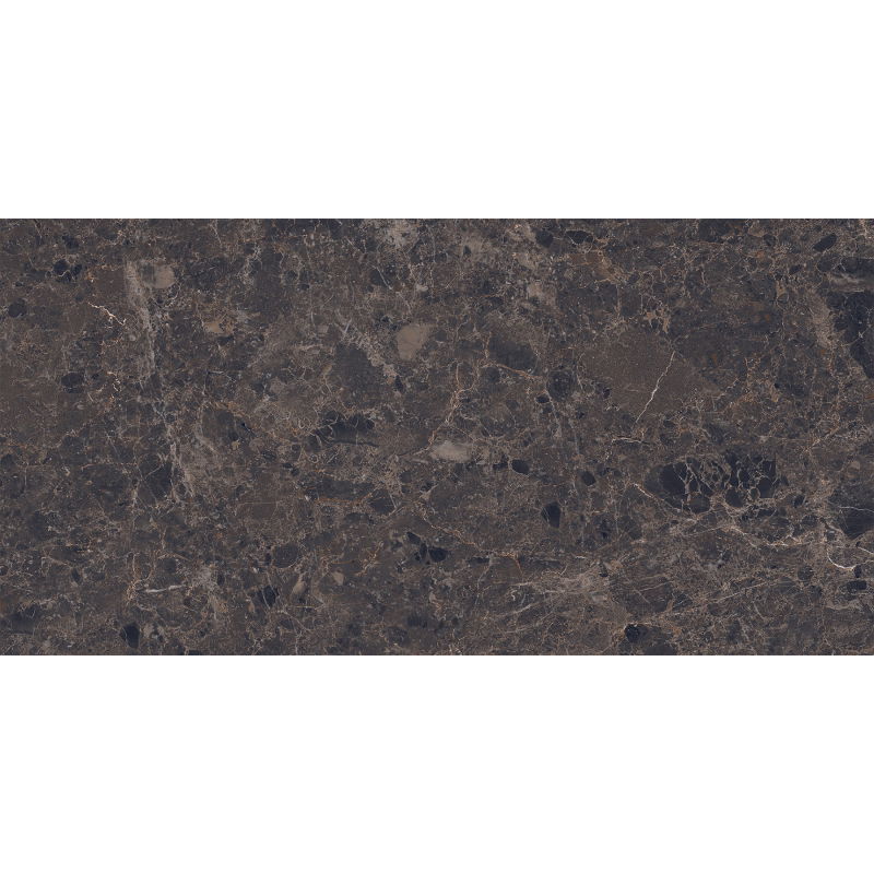 Mexen Slik Emperador Grès marron émaillé rectifié G1, carreau sol-mur 120 x 60 cm, haute brillance - TL207-120-060-00