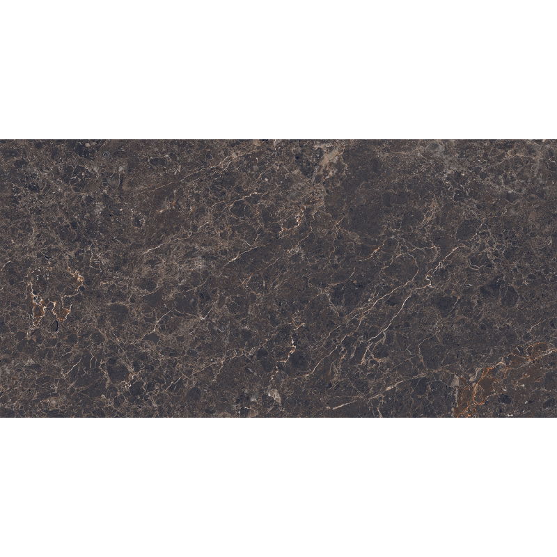Mexen Slik Emperador Grès marron émaillé rectifié G1, carreau sol-mur 120 x 60 cm, haute brillance - TL207-120-060-00