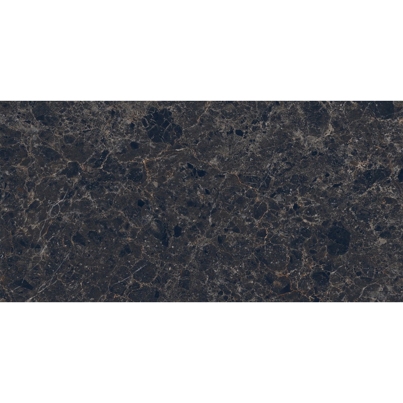 Mexen Slik Emperador Gres noir émaillé rect. G1, carreau sol et mur 120 x 60 cm, haute brillance - TL207-120-060-01