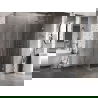 Mexen Lunar-B L cabine de douche battante droite 70 x 70 cm, transparent, nickel brossé - 832L-070-070-97-00-P