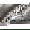 Mexen Lunar-B L cabine de douche battante droite 70 x 70 cm, transparent, nickel brossé - 832L-070-070-97-00-P