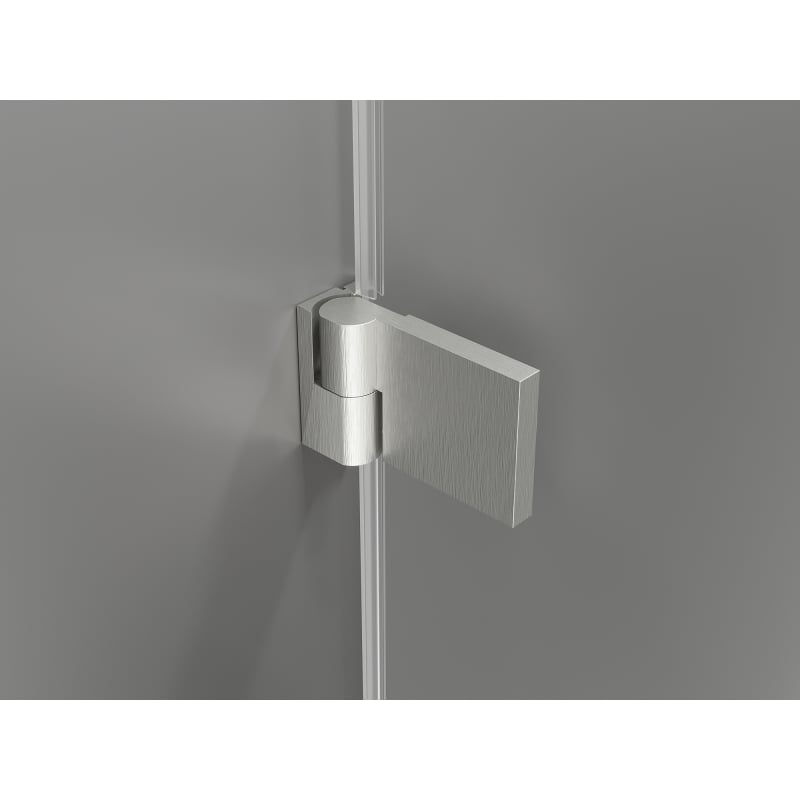 Mexen Lunar-B L cabine de douche pivotante droite 95 x 80 cm, transparent, nickel brossé - 832L-095-080-97-00-P