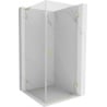 Mexen Lunar-B L cabine de douche avec porte battante droite 100 x 100 cm, transparent, or brossé - 832L-100-100-55-00-P