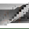 Mexen Kioto+ panneau de douche avec étagère Walk-in 100 x 200 cm, motif noir, or rose - 800-100-121-60-77