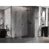 Mexen Lunar-B L cabine de douche battante droite 95 x 80 cm, transparent, gun metal - 832L-095-080-95-00-P