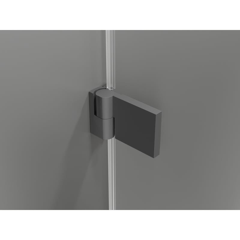 Mexen Lunar-B L cabine de douche pivotante droite 100 x 100 cm, transparent, gun metal - 832L-100-100-95-00-P