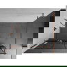 Mexen Kioto+ paroi de douche avec étagère Walk-in 100 x 200 cm, motif noir, or rose - 800-100-121-60-78