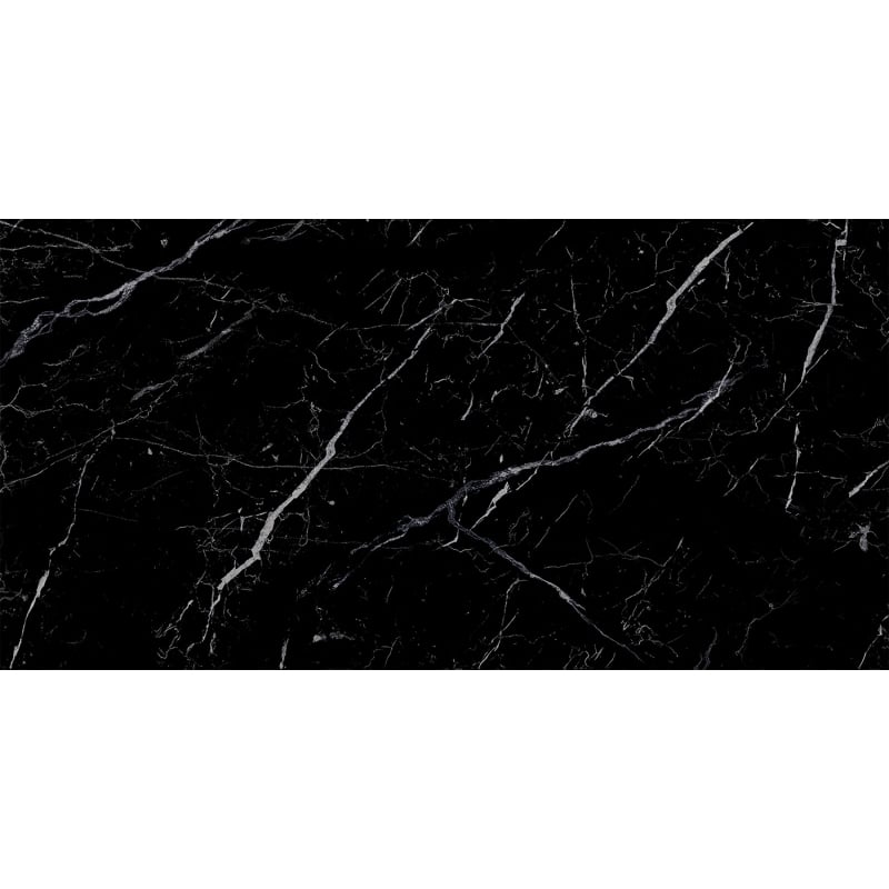 Mexen Simba Noir grès émaillé rect. G1, carreau de sol et mural 120 x 60 cm, haute brillance - TL210-120-060-00