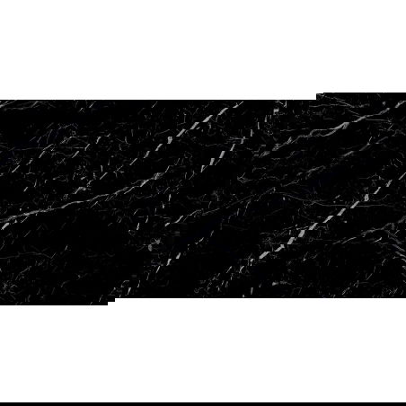 Mexen Simba Black grès émaillé rect. G1, carreau sol-mural 120 x 60 cm, haute brillance - TL210-120-060-00