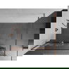 Mexen Kioto+ paroi de douche avec étagère Walk-in 110 x 200 cm, motif blanc, or rose - 800-110-121-60-85