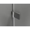 Mexen Lunar-B L cabine de douche pivotante droite 95 x 90 cm, transparent, gris canon brossé - 832L-095-090-66-00-P