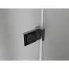 Mexen Lunar-B L cabine de douche pivotante droite 95 x 90 cm, transparent, gris canon brossé - 832L-095-090-66-00-P