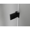 Mexen Lunar-B L cabine de douche pivotante droite 75 x 70 cm, transparent, noir - 832L-075-070-70-00-P