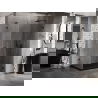 Cabine de douche pliante Mexen Lunar-B L, droite 100 x 80 cm, transparent, noire - 832L-100-080-70-00-P