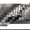 Cabine de douche pliante Mexen Lunar-B L, droite 100 x 80 cm, transparent, noire - 832L-100-080-70-00-P