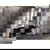 Cabine de douche pliante Mexen Lunar-B L, droite 100 x 80 cm, transparent, noire - 832L-100-080-70-00-P