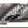 Cabine de douche battante droite Mexen Lunar-B L 90 x 90 cm, transparent, noire - 832L-090-090-70-00-P