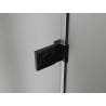 Mexen Lunar-B L cabine de douche battante droite 95 x 90 cm, transparent, noir - 832L-095-090-70-00-P