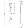 Mexen Alfa DF54 ensemble de douche, blanc/chrome - 745714DF54-02