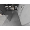 Paroi de douche autoportante Mexen Kioto 160 x 200 cm, transparent 8 mm, chrome - 800-160-002-01-00