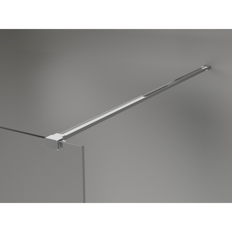 Mexen Lunar paroi de douche Walk-in gauche 140 x 200 cm, transparent 8 mm, chrome - 830-140-000-01-00-L