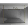 Mexen Kioto paroi de douche autoportante 110 x 200 cm, transparent 8 mm, dorée - 800-110-002-50-00