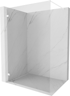 Mexen Lunar paroi de douche Walk-in gauche 70 x 200 cm, transparent 8 mm, blanc - 830-070-000-20-00-L