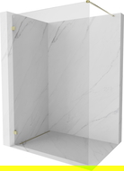 Paroi de douche Mexen Lunar Walk-in gauche 100 x 200 cm, transparent 8 mm, doré - 830-100-000-50-00-L