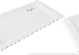 Mexen Flat receveur de douche carré slim 70 x 70 cm, Blanc, siphon Chrome - 40107070