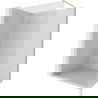 Paroi de douche Mexen Lunar Walk-in gauche 130 x 200 cm, transparente 8 mm, dorée brossée - 830-130-000-55-00-L