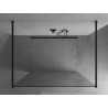 Mexen Kioto paroi de douche autoportante 110 x 200 cm, transparent 8 mm, noire - 800-110-002-70-00