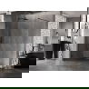 Mur de Douche Mexen Lunar Walk-in Gauche 50 x 200 cm, Transparent 8 mm, Noir - 830-050-000-70-00-L