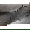 Mur de Douche Mexen Lunar Walk-in Gauche 50 x 200 cm, Transparent 8 mm, Noir - 830-050-000-70-00-L