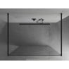 Mexen Kioto paroi de douche autoportante 150 x 200 cm, transparent 8 mm, noire - 800-150-002-70-00