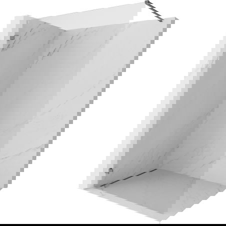 Mexen Lunar paroi de douche Walk-in gauche 160 x 200 cm, transparent 8 mm, métal gun - 830-160-000-95-00-L