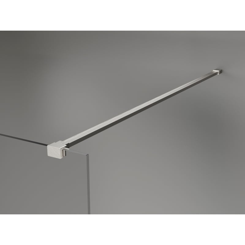 Mexen Lunar paroi de douche Walk-in gauche 130 x 200 cm, transparent 8 mm, nickel brossé - 830-130-000-97-00-L