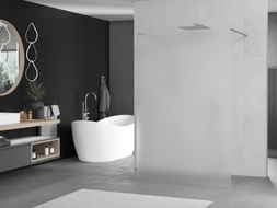 Mexen Kioto paroi de douche indépendante 110 x 200 cm, givré 8 mm, chrome - 800-110-002-01-30