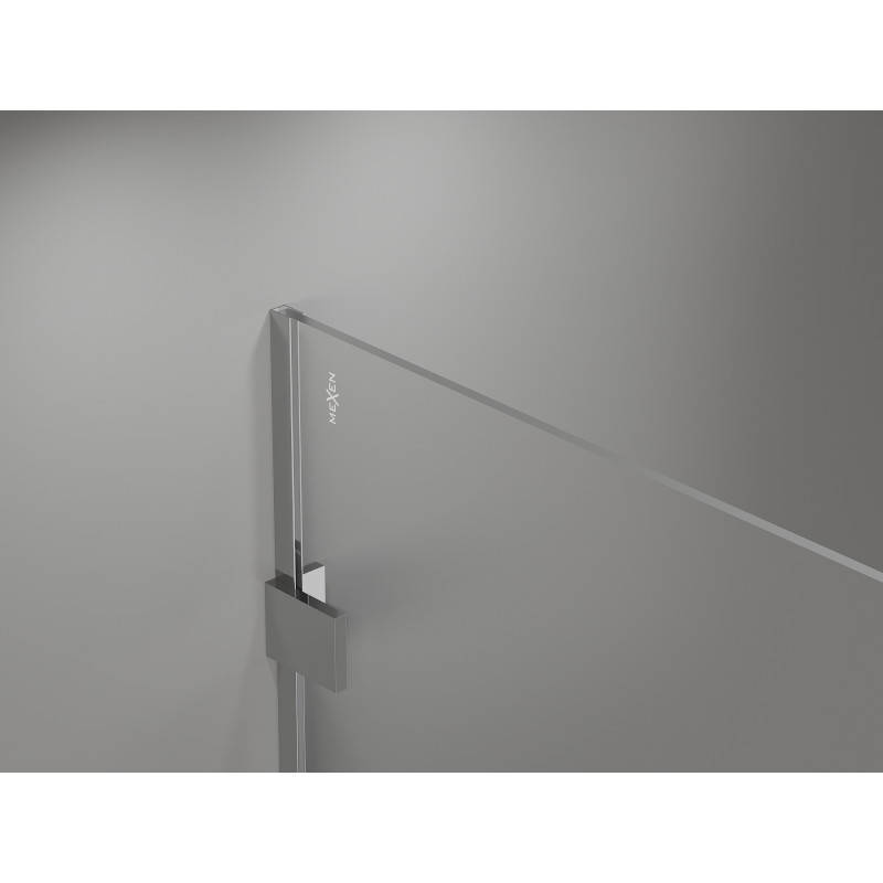 Mexen Lunar paroi de douche Walk-in droite 60 x 200 cm, transparent 8 mm, chrome - 830-060-000-01-00-P