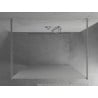 Mexen Kioto paroi de douche autoportante 120 x 200 cm, givre 8 mm, chrome - 800-120-002-01-30