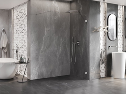 Mexen Lunar paroi de douche Walk-in droite 110 x 200 cm, transparente 8 mm, chromée - 830-110-000-01-00-P